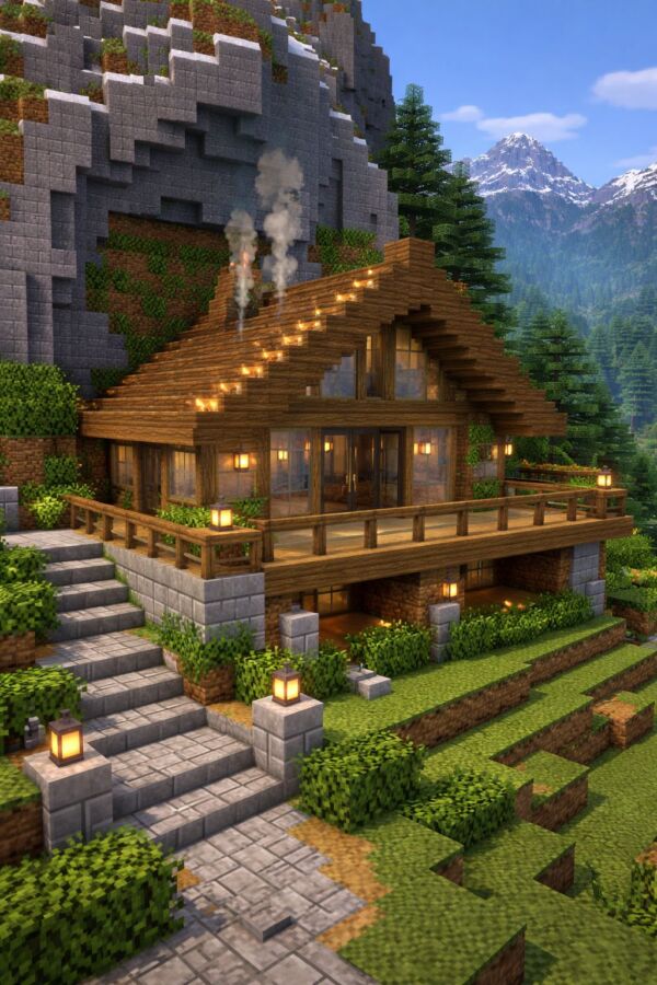 Design rustique Minecraft bois