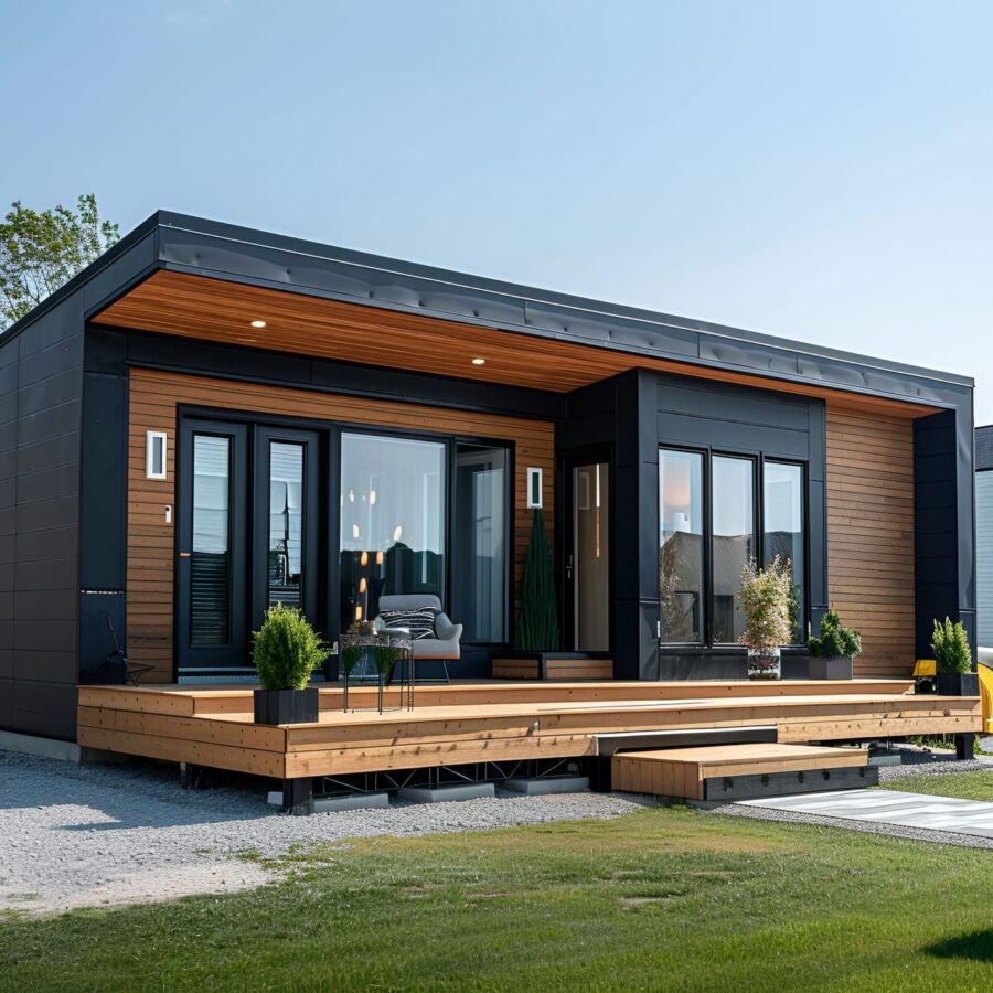 Maison en bois contemporaine