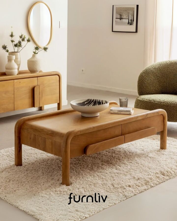 Mobilier salon bois tendance