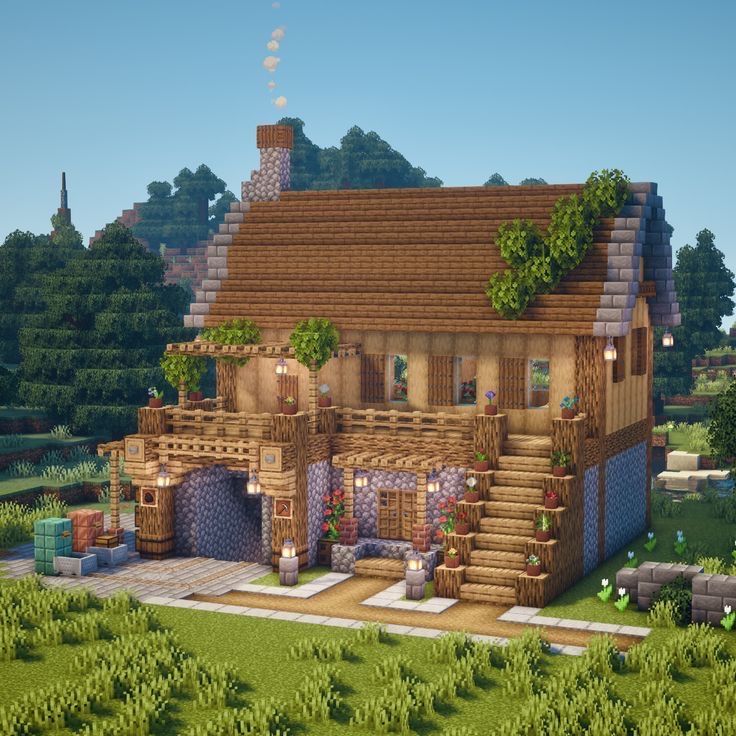 Design maison bois Minecraft