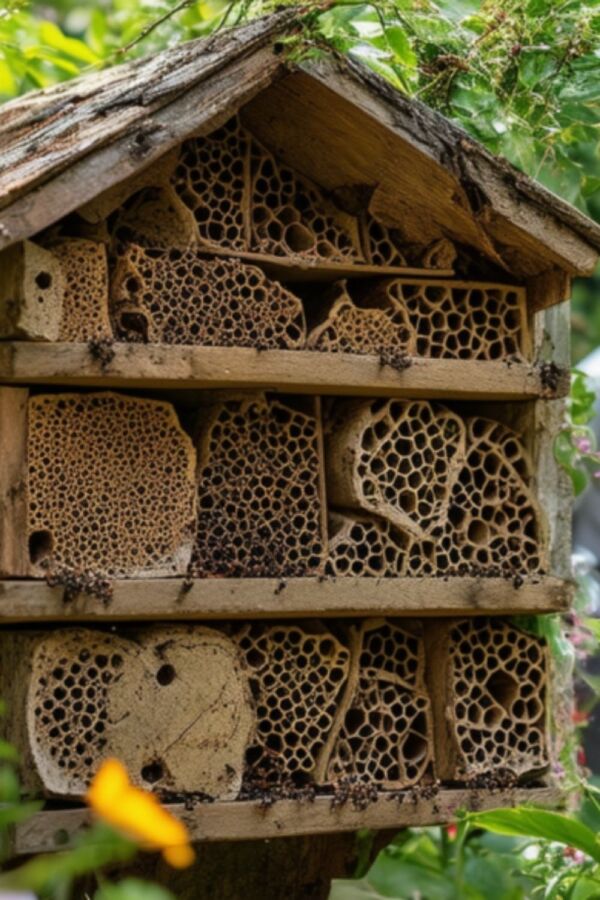maison en bois pour insectes
