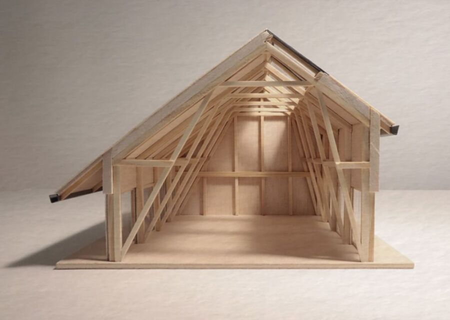 Conception ferme charpente bois