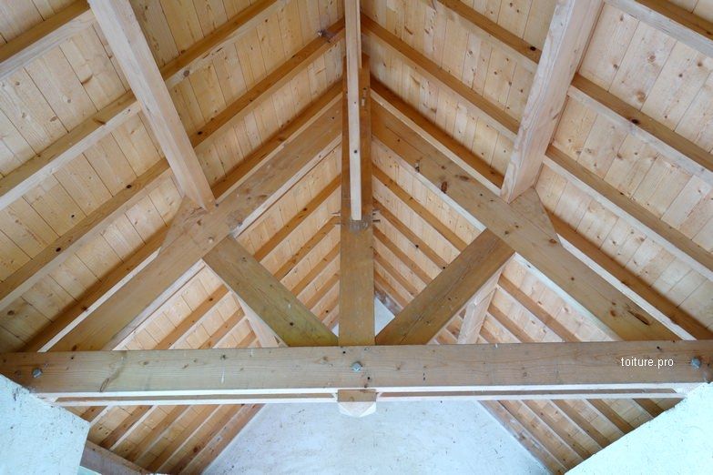 Structure de charpente en bois