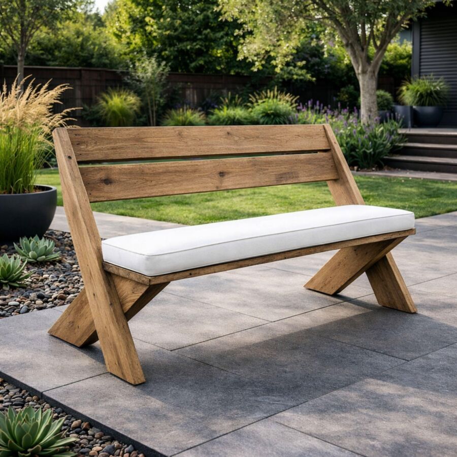 Banc en bois jardin