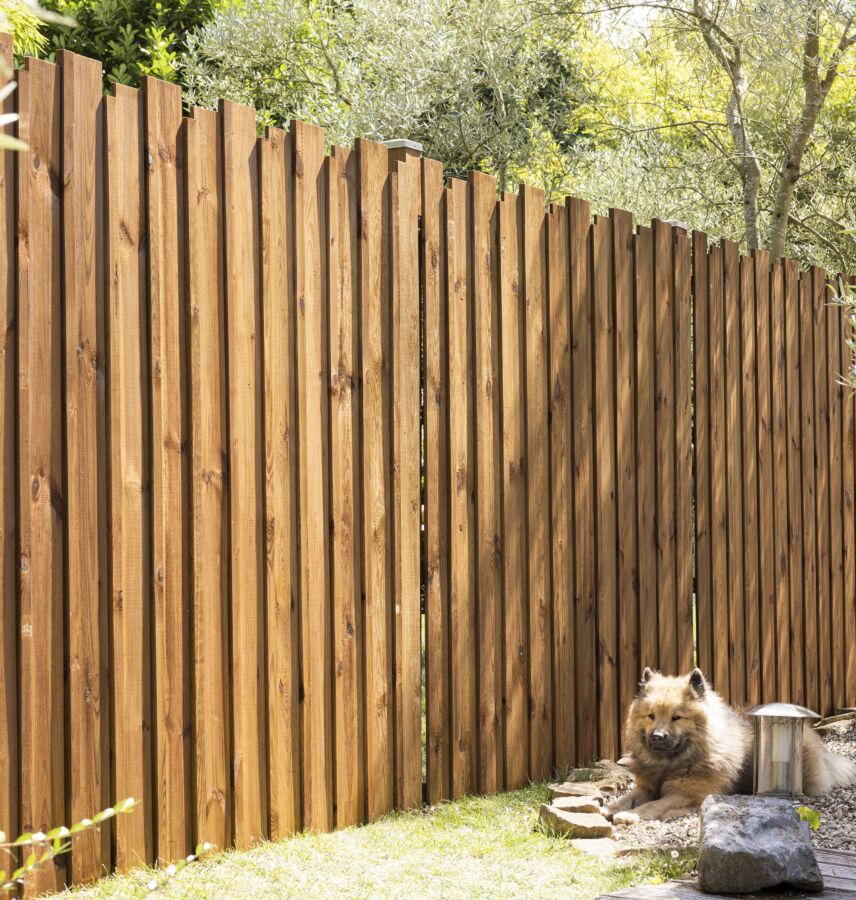 Sécurité avec clôture bois