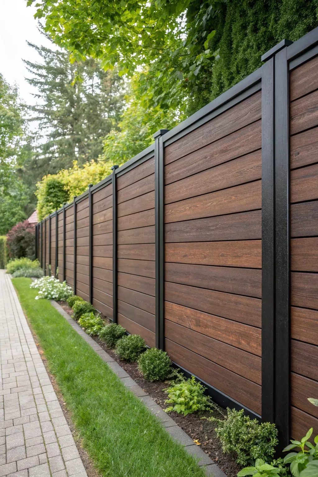 Sécurité avec clôture bois