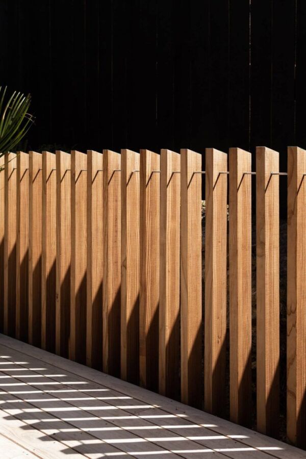 Clôture en bois jardin