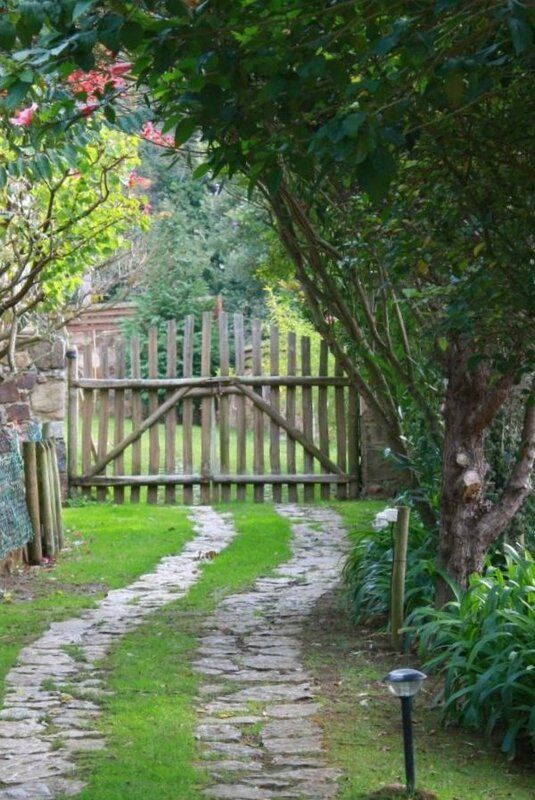 Clôture en bois jardin