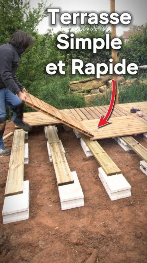 Terrasse en bois élégante