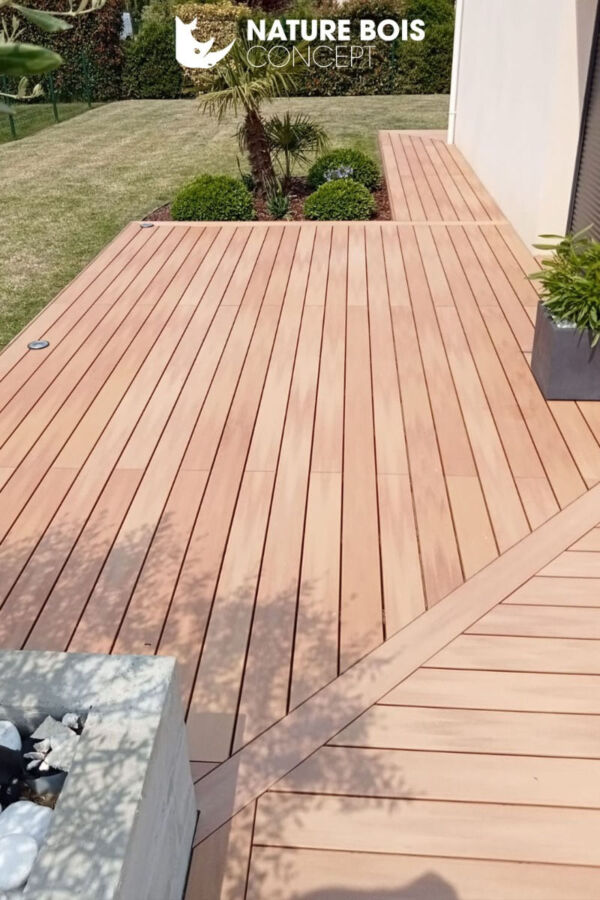 Élégance terrasse bois exotique