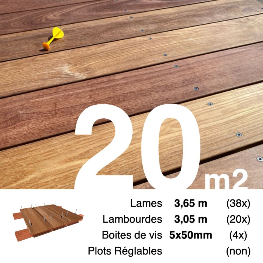 Élégance terrasse bois exotique