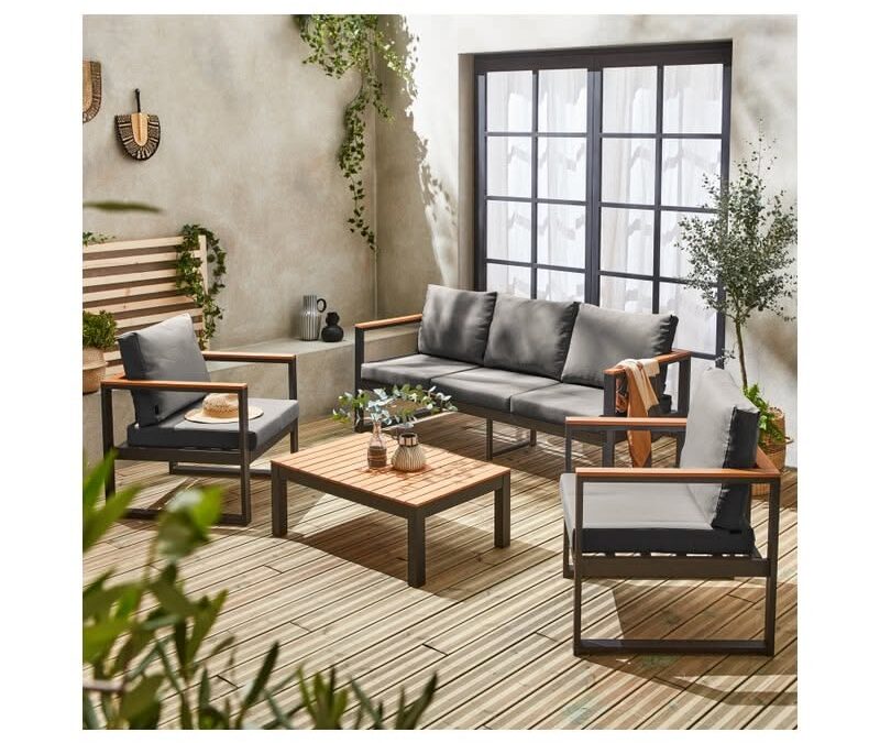 Salon de jardin bois exotique : Créez un espace détente unique