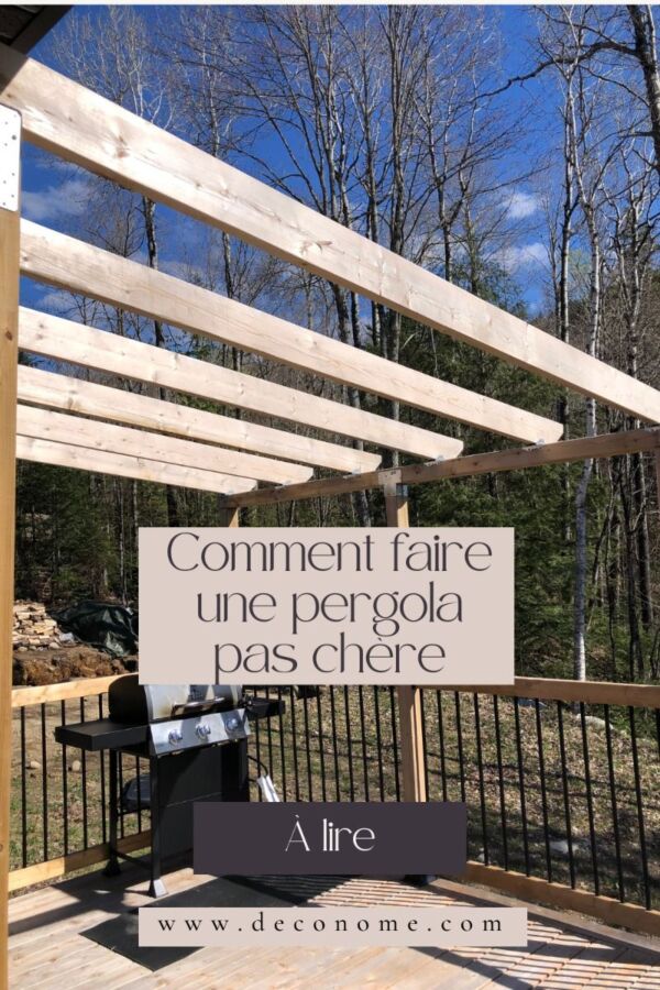 Pergola artisanale en bois