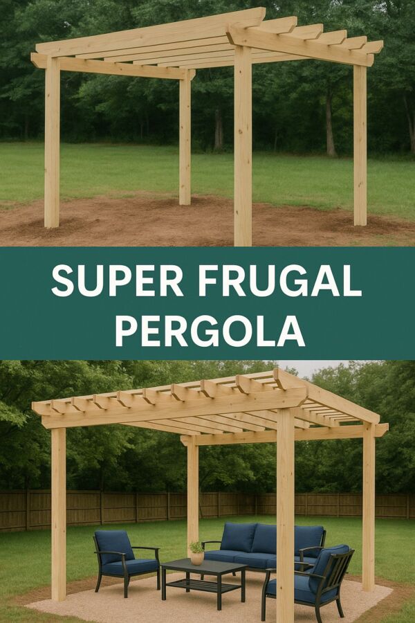 Pergola artisanale en bois