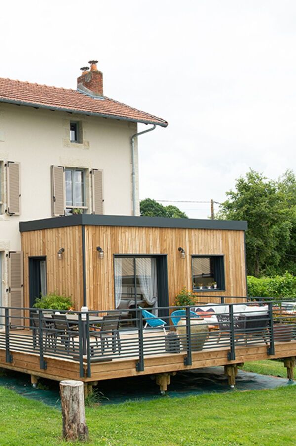 Extension maison ossature bois