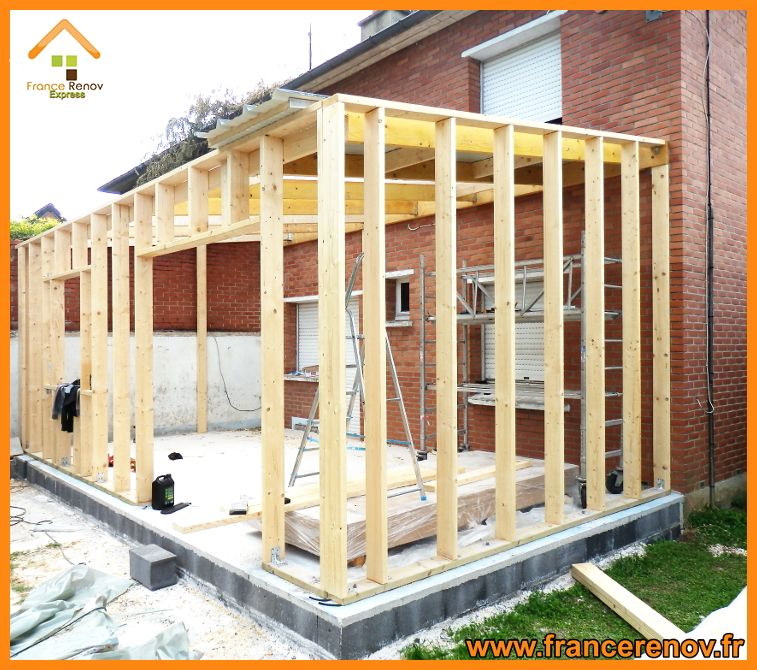 Extension bois moderne