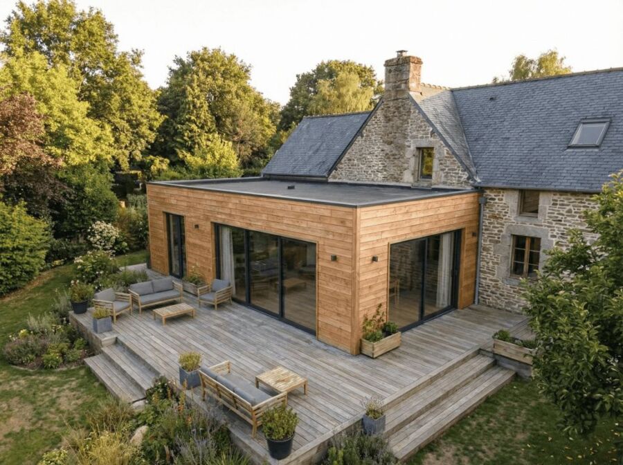 Agrandissement maison bois Paris