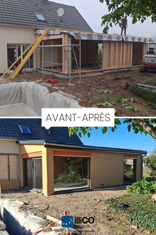 Kit d'extension bois maison
