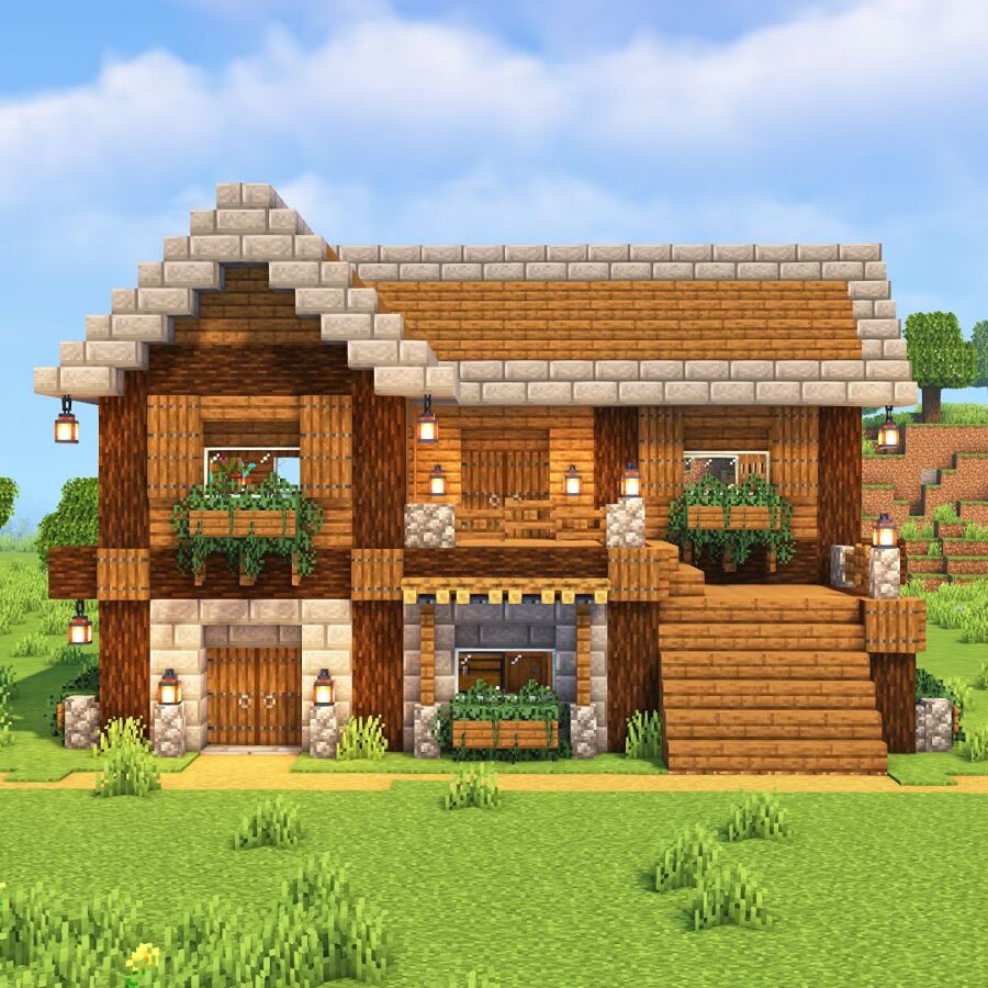 Construire maison bois Minecraft