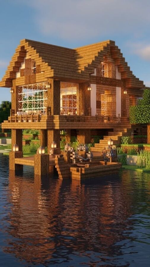 Design maison bois Minecraft