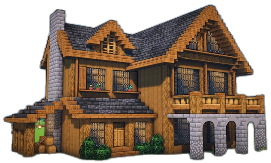 Design maison bois Minecraft