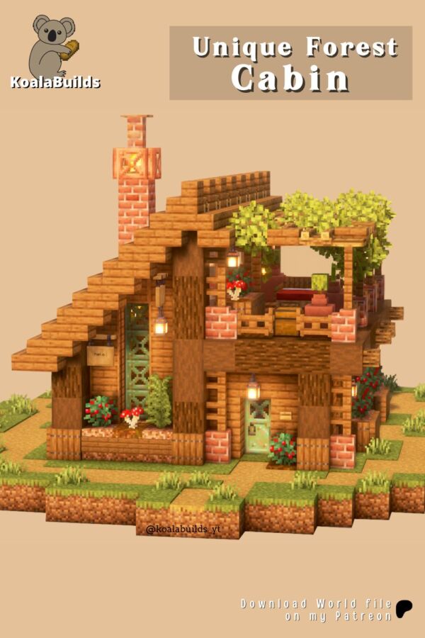 Design maison bois Minecraft