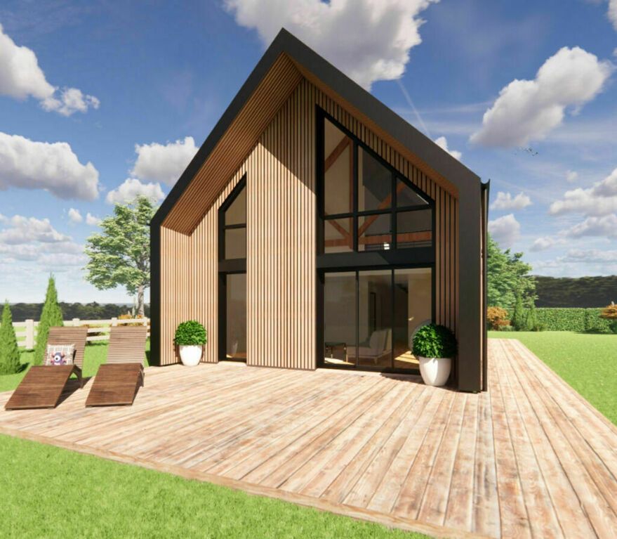 Extérieur unique maison bois