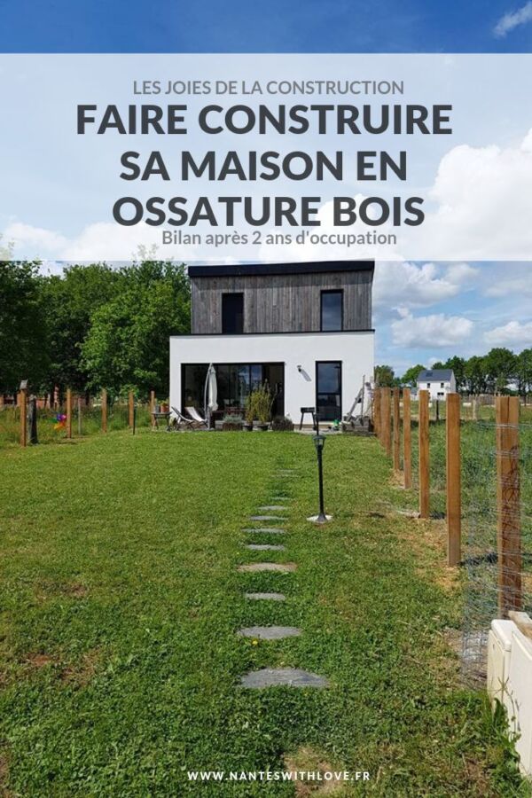 Maison ossature bois moderne