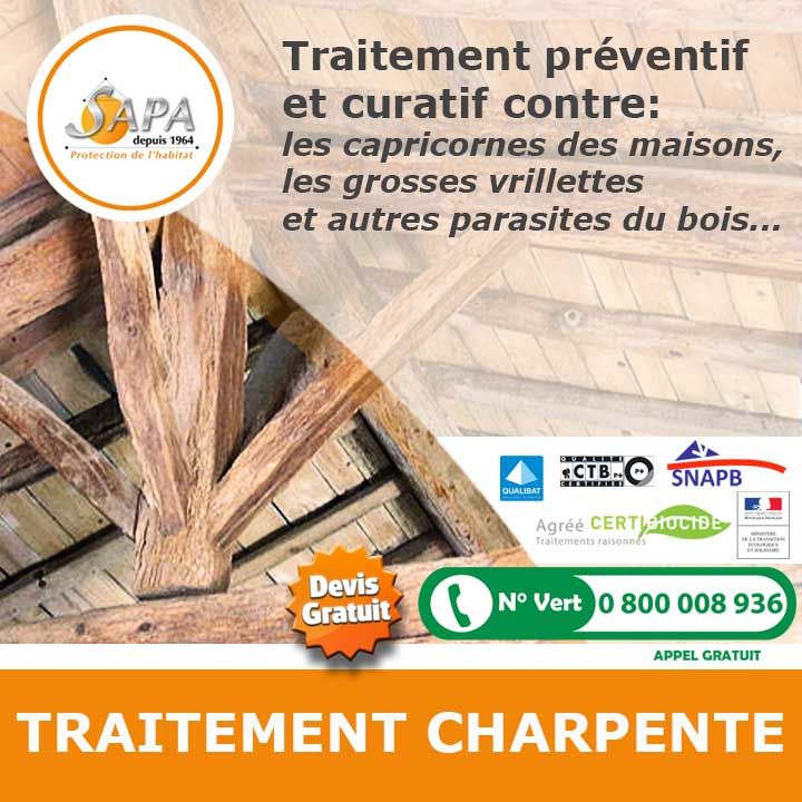 Protection charpente contre vers