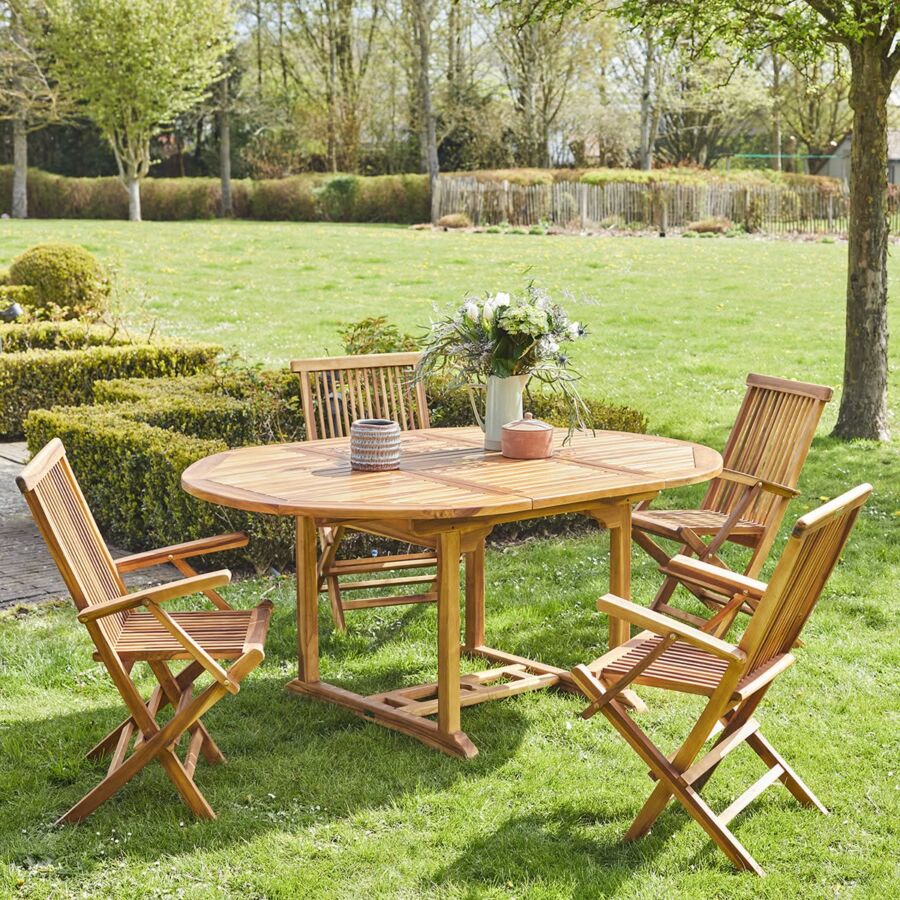 Ensemble détente bois exotique